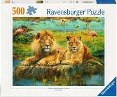 Ravensburger puzzle, lavovi u savani, 500/1