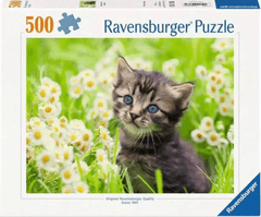 Ravensburger puzzle, Mačak na livadi, 500/1