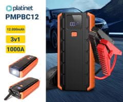 Platinet Starter baterija PMPBC12, 1000A, 12000mAh, kofer