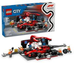 LEGO City 60443 Boks i posada za F1 s autom Ferrari