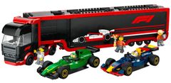 LEGO City 60445 F1 Kamion za F1 s autima RB20 i AMR24 za F1