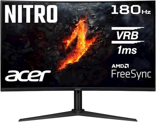 Acer Nitro XZ322QUV3bmiiphx monitor, 80 cm, QHD, VA, ukrivljen