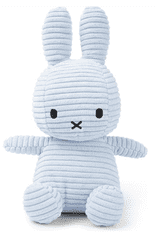 Bon Ton Toys Mekana igračka zeko Miffy ECO Corduroy, 23 cm, ledeno plava (879)