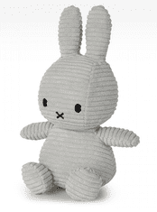 Bon Ton Toys Mekana igračka zeko Miffy ECO Corduroy, 23 cm, svijetlo siva (880)