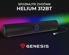 Genesis Helium 312BT računalni zvučnik / soundbar, STEREO, 10W, BT5.2, RGB LED, USB-A