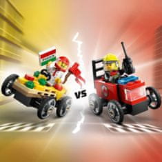 LEGO City 60458 Auto dostavljača pizze vs. vatrogasno vozilo u utrci