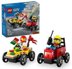 LEGO City 60458 Auto dostavljača pizze vs. vatrogasno vozilo u utrci