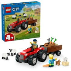 LEGO City 60461 Crveni traktor s prikolicom i ovce