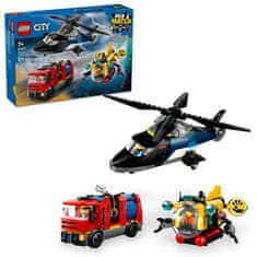 LEGO City 60462 Remix: Helikopter, vatrogasni kamion i podmornica