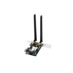 ASUS PCE-AXE5400 mrežna kartica, WiFi 6E (802.11ax), BT 5.2, 6GHz, 160MHz, OFDMA, WPA3, 2 vanjske antene, PCIe (90IG07I0-ME0B10)