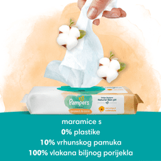 Pampers Protect & Care vlažne maramice, 44 kom