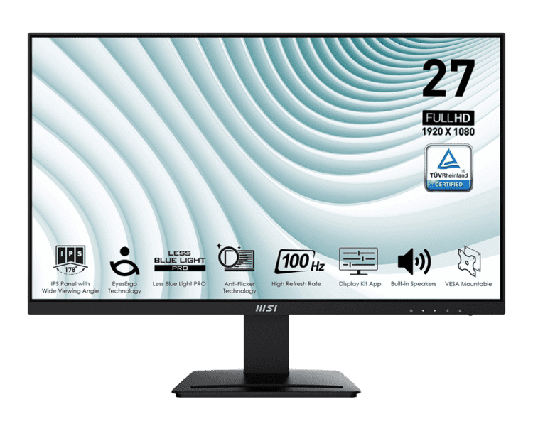 MSI PRO MP273A monitor, 80 cm, Full HD, IPS