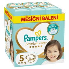 Pampers Premium Care pelene, veličina 5 (11-15 kg), 148 pelene, mjesečno pakiranje