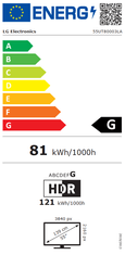 LG 55UT80003LA 4K UHD TV, web OS