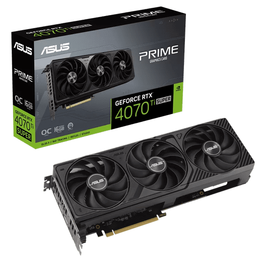 ASUS Prime GeForce RTX™ 4070 Ti SUPER OC grafička kartica, 16 GB GDDR6X (90YV0LB0-M0NA00)