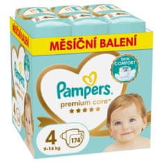 Pampers Premium Care pelene, veličina 4 (9-14 kg), 174 pelene, mjesečno pakiranje