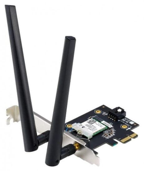 ASUS PCE-BE6500 Tri-Band mrežna kartica, BT 5.4, 6GHz, 160MHz, 4096-QAM, WPA3, PCIe (90IG09G0-MO0B00)