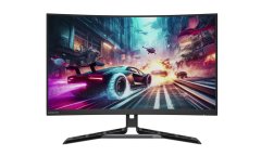 Lenovo R32qc-30 monitor, 81,2 cm, QHD, VA, zakrivljeni, bijeli (67C8GAC1EU)