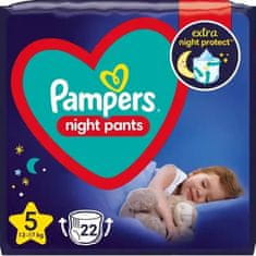 Pampers Night Pants hlače pelene, veličina 5, 22 pelena, 12-17 kg