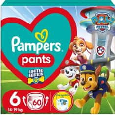 Pampers Active Baby Pants Paw Patrol pelene, veličina 6 (14-19 kg), 60 pelena