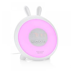 Rabbit&Friends Lijepo svjetlo za buđenje s budilicom, bijelo, USB-C (944)