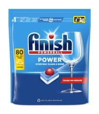 Finish Lemon Sparkle Power All in One tablete za perilicu posuđa, 80 komada