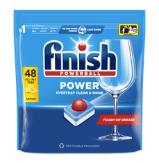 Finish Lemon Sparkle Power All in One tablete za perilicu posuđa, 48 komada