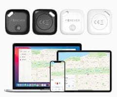 Forever FT-100 Smart Tracker, Apple Find My, BT5.2, zvučnik, crni