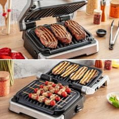 Tefal Optigrill Inox 2u1 kontaktni roštilj + hvataljka (GC773D30)