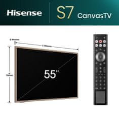 Hisense 55S7NQ 4K UHD Canvas TV, Smart TV