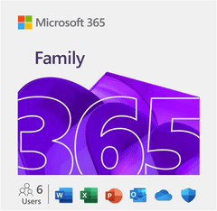 Microsoft 365 Family softver, Mac / Win, hrvatski, 1 godina pretplate