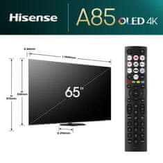 Hisense 55A85N 4K UHD OLED TV, Smart TV