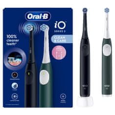 Oral-B Set četkica za zube iOS2, crna i tamno zelena