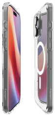 Spigen Ultra Hybrid (MagFit) maska za iPhone 16 Pro, bijela/prozirna (ACS08129)