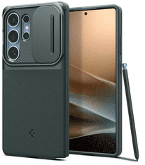 Spigen Optik Armor maska za Galaxy S25 Ultra, tamno zelena (ACS08970)