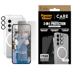 PanzerGlass 3-u-1 komplet za privatnost za Samsung Galaxy S25