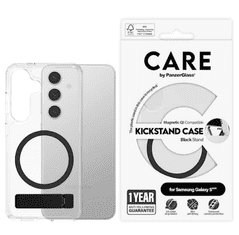 PanzerGlass Care Kickstand maska za Samsung Galaxy S25, prozirna