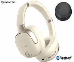 Manta Rytmo Elegance slušalice, Hybrid ANC, USB-C, Creamy beige