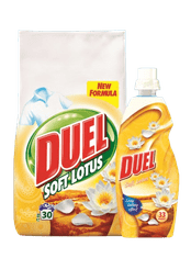 Duel Soft Lotus prašak, 2,7 kg + Soft Lotus omekšivač, 800 ml