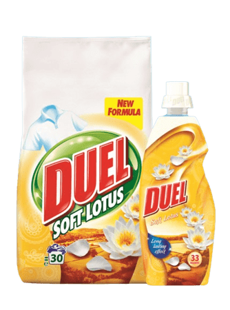 Duel prašak za pranje Soft Lotus, 2,7 kg + omekšivač Soft Lotus, 800 ml