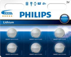 Philips baterija CR2032, 3 V, 6 komada