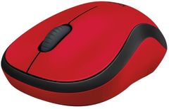 Logitech računalni miš M220 Silent, crveni