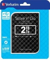 Verbatim Store'n' Go vanjski disk, 2 TB, USB 3.0 (53195)