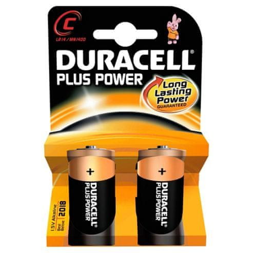 Duracell alkalne baterije Plus Power MN1400 C - LR14, (2 komada)