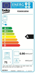 Beko kombinirani štednjak FSS63010DW