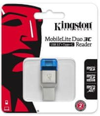 Kingston čitač kartica MobileLite Duo USB 3.0 FCR-ML3C