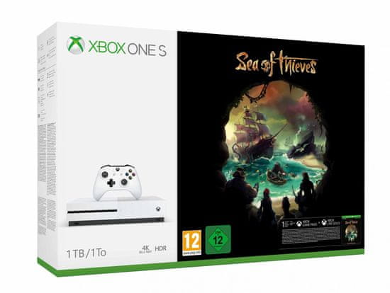 Xbox one s with store sea of thieves