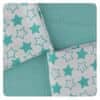 XKKO bambus maramice Little Stars, 30 x 30 cm, Turquoise, 9 komada