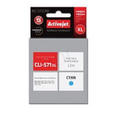 ActiveJet tinta Canon CLI-571C XL, cyan