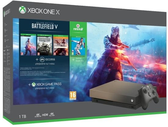 Xbox one x battlefield shop 5 edition